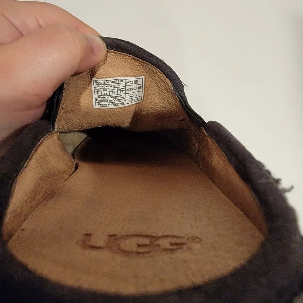 UGG Luci furry slip on sneakers